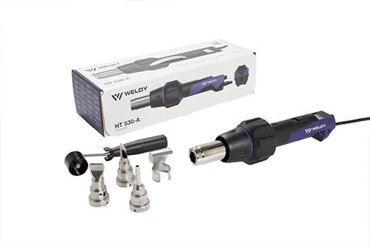 Pack del Kit HT 530-A de wledy, con pistola de aire caliente y accesorios