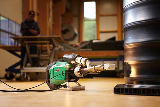 Leister Weldplast 600/605 con un motor sin escobillas
