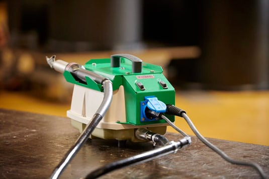 Querotools, Compresor Airstream 100 de Leister conexiones e interruptores